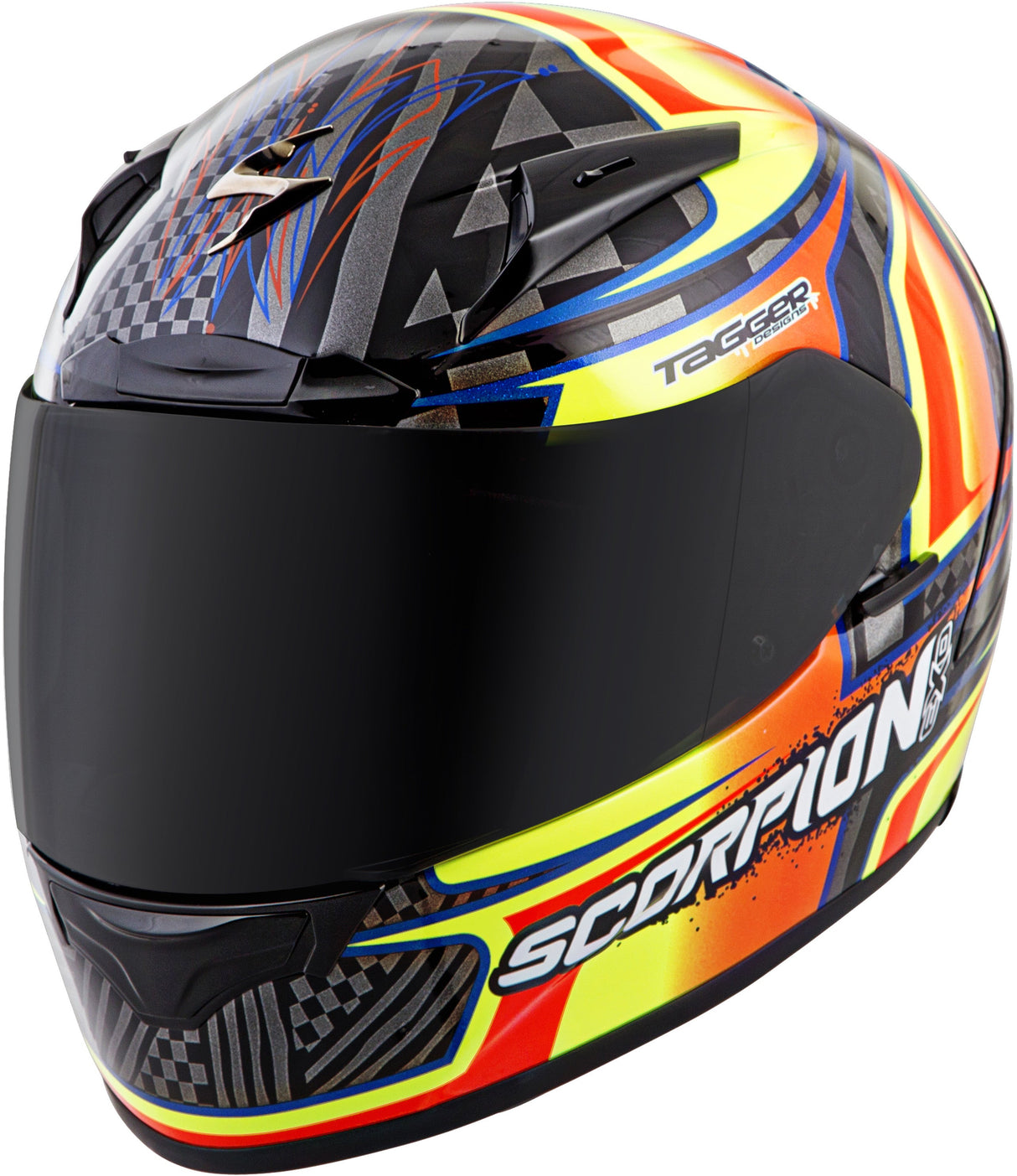 SCORPION EXO Exo-R2000 Full-Face Helmet Ensenada Black/Orange Xl 200-4796