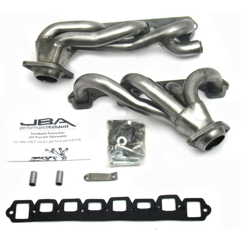 JBA 87-96 Ford F-150 5.8L SBF 1-5/8in Primary Raw 409SS Cat4Ward Header 1628S