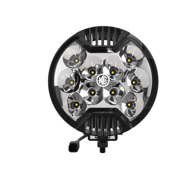 KC HiLiTES SlimLite 6in. LED Light 50w Spot Beam (Pair Pack System) - Black 100