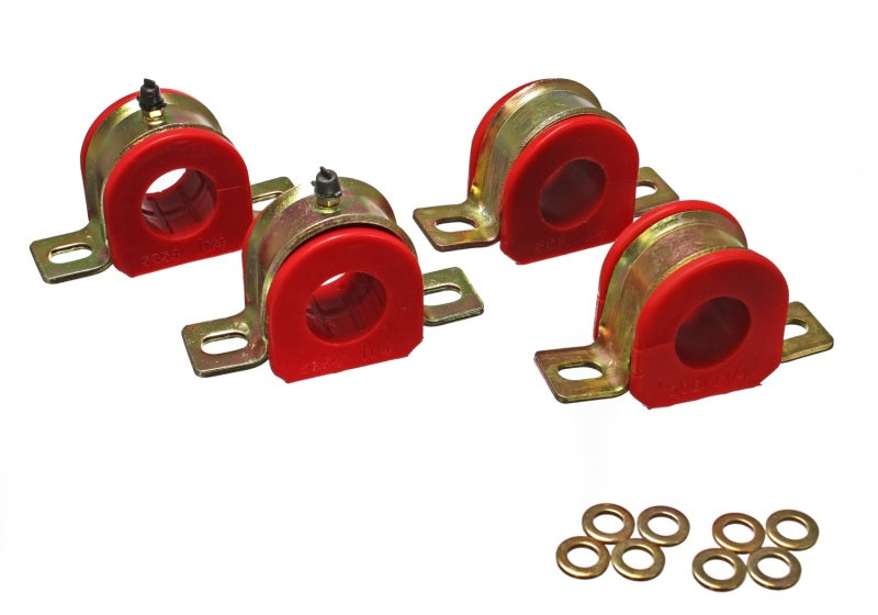 Energy Suspension 1-1/4in Gm Greaseable S/B Set - Red 3.5177R