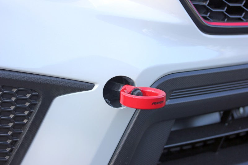 Perrin 18-21 WRX/STI / 13-20 BRZ / 17-20 Toyota 86 Front Tow Hook Kit - Red PSP-BDY-235RD