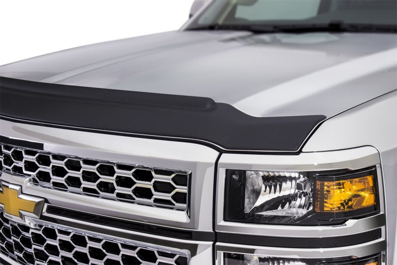 AVS 09-18 Dodge RAM 1500 (Excl. Sport Models) Aeroskin II Textured Low Profile Hood Shield - Black 436004
