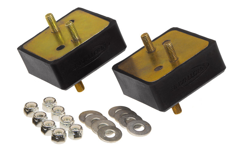 Prothane 67-92 Jeep V8 Motor Mounts - Black 1-503-BL