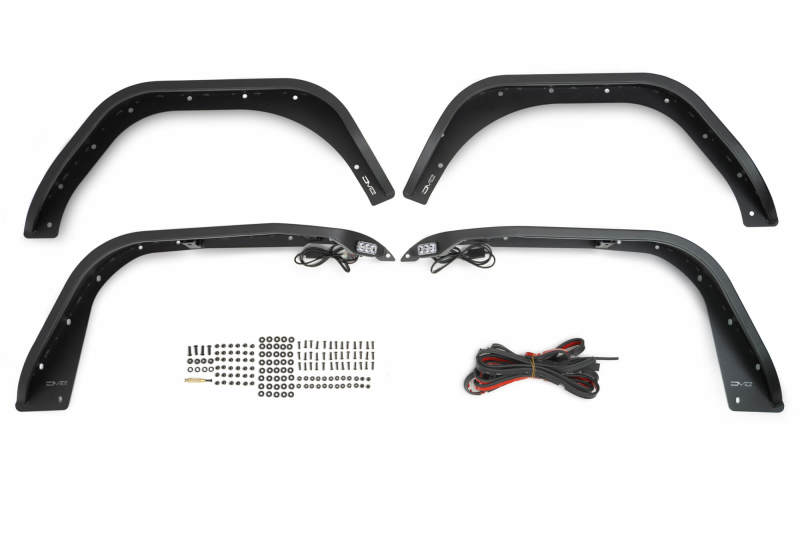 DV8 Offroad 18-23 Jeep Wrangler JL Slim Fender Flares FDJL-07