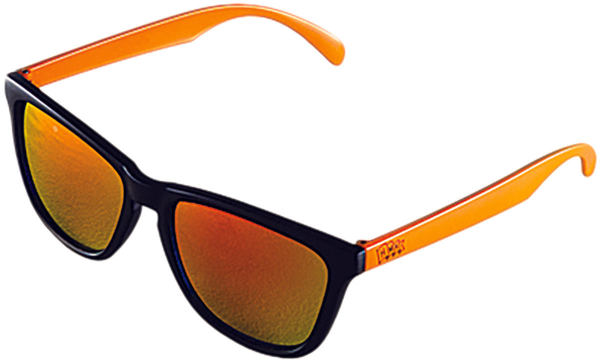 HMK Crow Sunglasses Black/Orange W/Revo Red/Orange Lens HM5CROWO