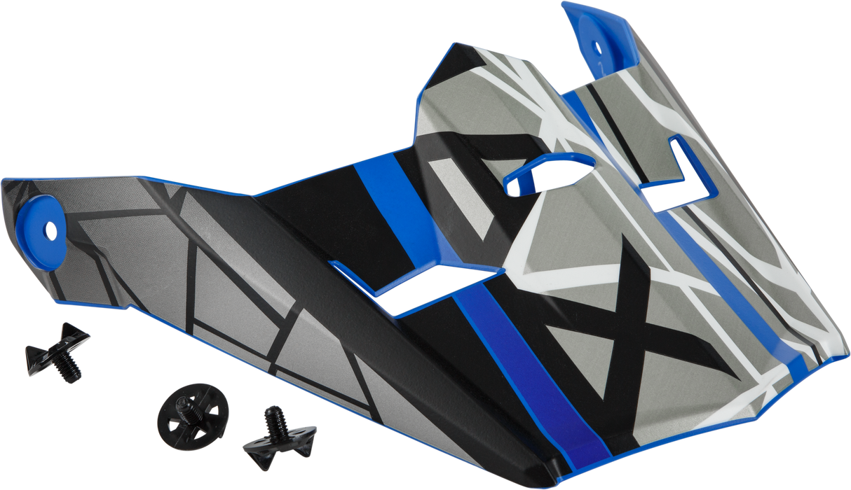 GMAX Visor W/Screws Mega Mx-46 Matte Blue/Black/White Xs-Sm G046918