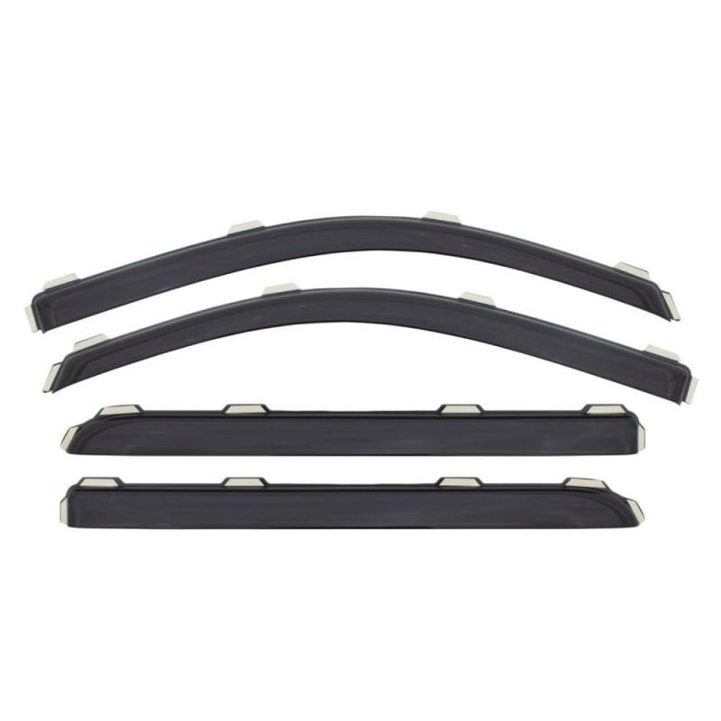 AVS 14-18 Toyota Highlander Ventvisor In-Channel Front & Rear Window Deflectors 4pc - Smoke 194427