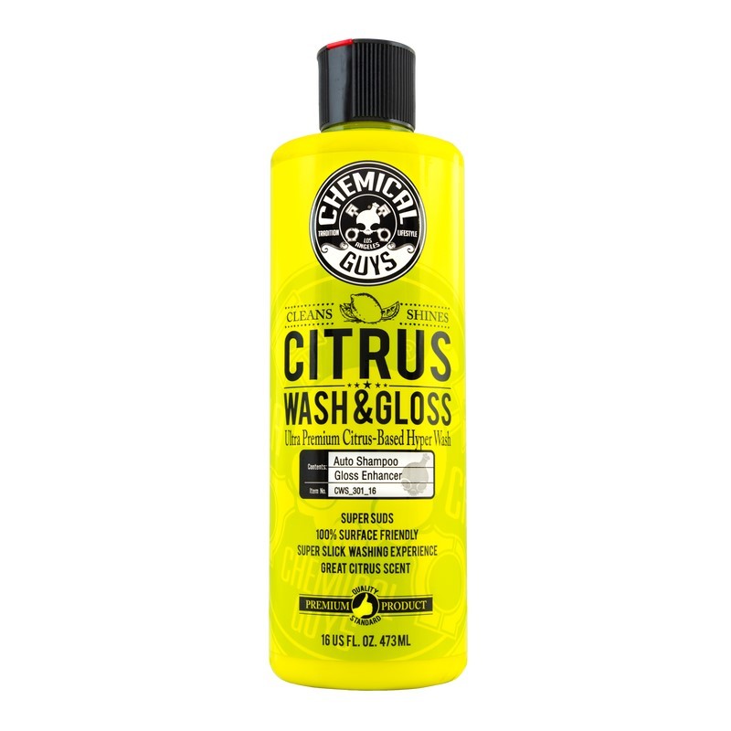 Chemical Guys Citrus Wash & Gloss Concentrated Car Wash - 16oz CWS_301_16