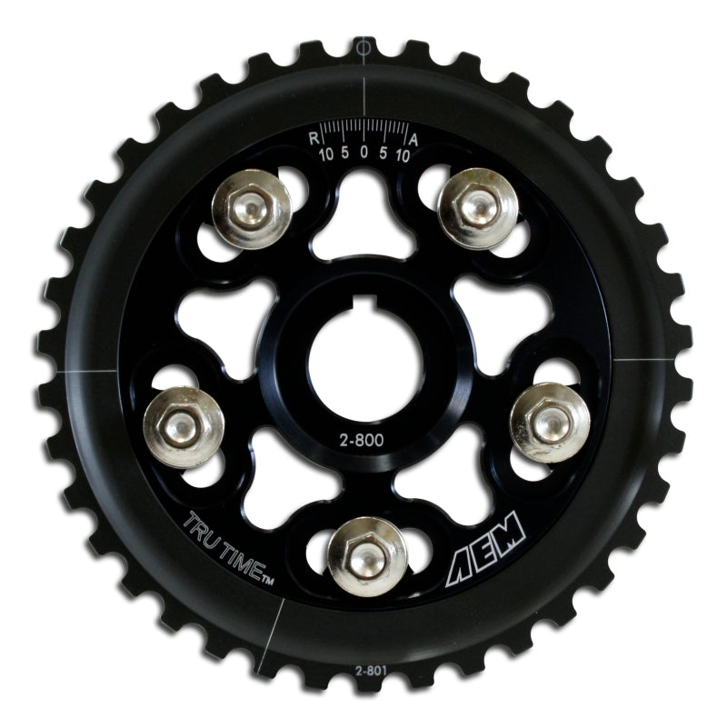 AEM 88-95 Honda Civic/ 93-95 Del Sol S & Si Black Tru-Time Cam Gear 23-800BK