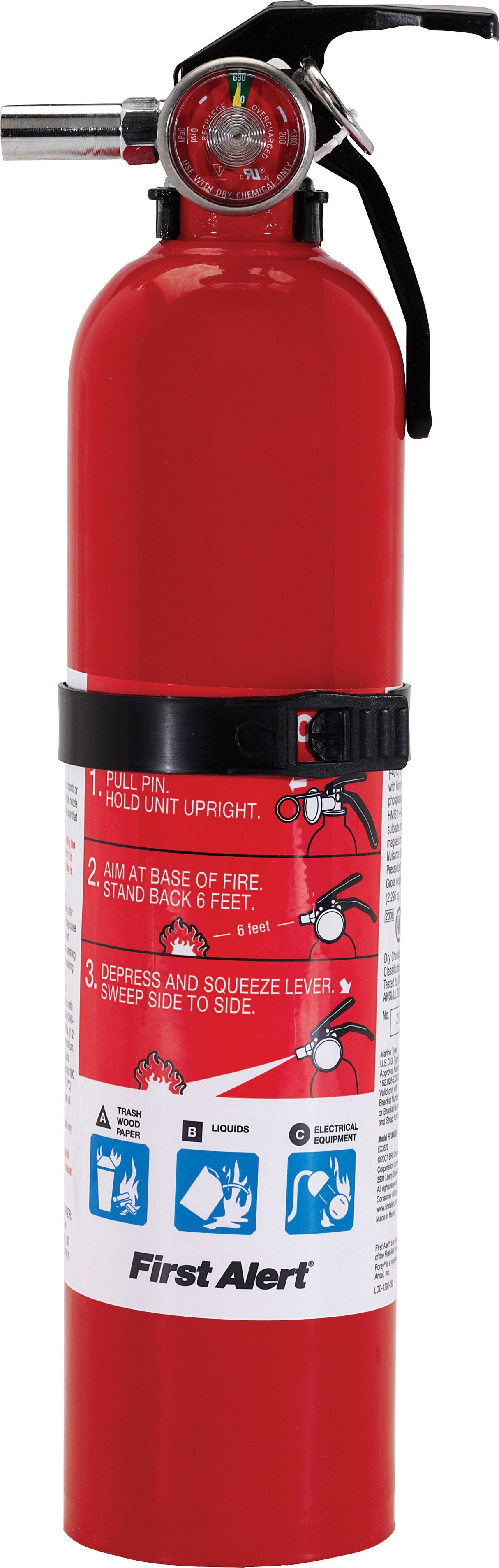 FIRST ALERT Pro 2-5 Fire Extinguisher Red 2.5 Lb. PRO2-5