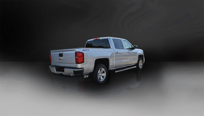 Corsa 14 GMC Sierra/Chevy Silv 1500 Reg. Cab/Std. Bed 5.3L V8 Polished Sport Single Side CB Exhaust 14871