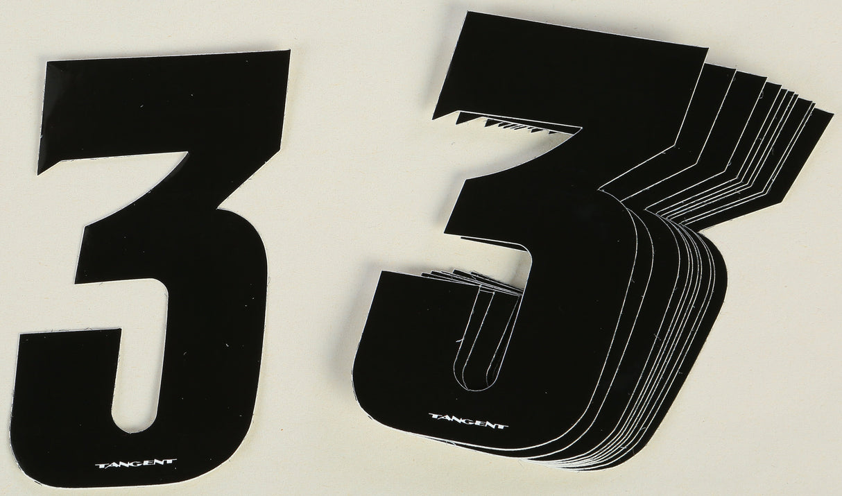 TANGENT Pro Digit 3" Black #3 10/Pk 05-3103