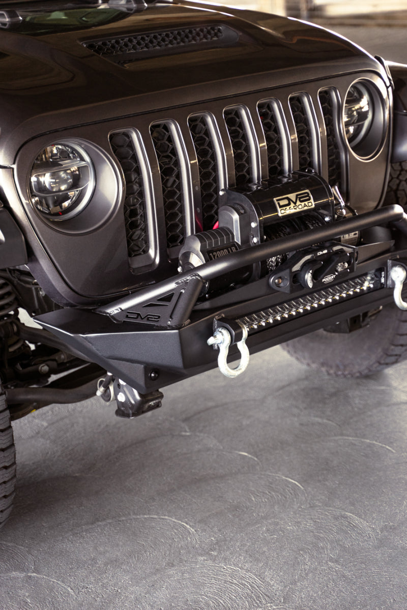 DV8 Offroad 07-23 Jeep Wrangler JK/JL & Gladiator JT FS-1 Series Stubby Front Bumper FBJL-11