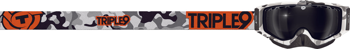TRIPLE 9 Switch Goggle Snow Camo Orange W/ Polarized Smoke Lens 37-2357