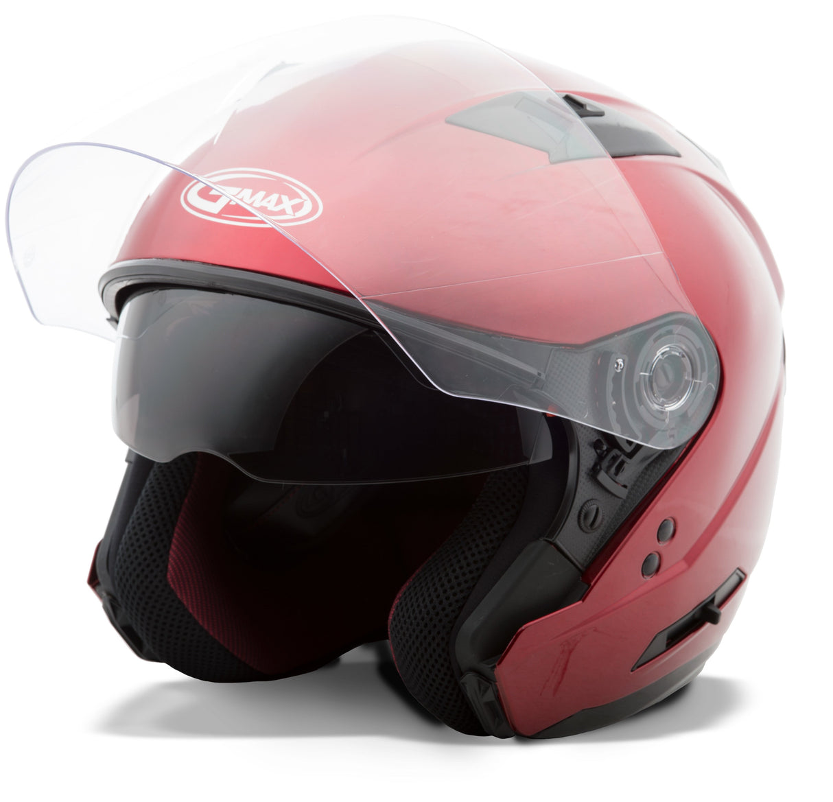 GMAX Of-77 Open-Face Helmet Candy Red Md G3770095