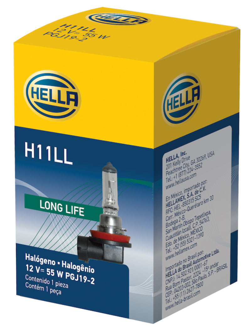 Hella Bulb H11 12V 55W PGJ19-2 T4 LONG LIFE LAH11LL