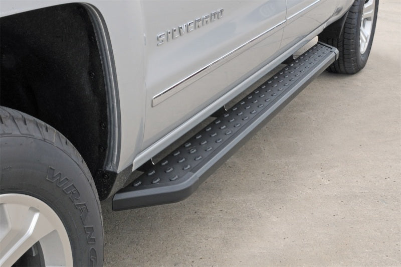 Deezee 99-23 Chevrolet/GMC/Dodge/Ford Full Size Running Board CrewCab Truck Board (Blk Trim) DZ 16321