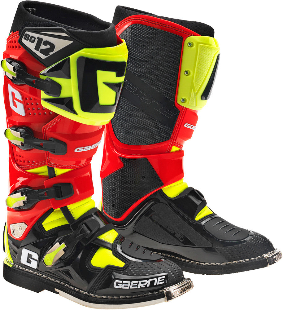 GAERNE Gaerne Sg-12 Red/Hi-Vis Sz 11 Limited Edition 2174-025-011
