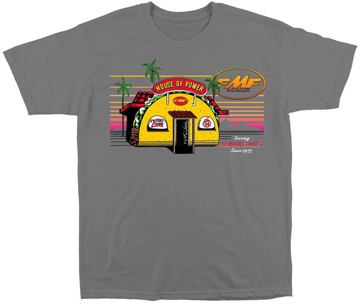 FMF APPAREL Casa De Tacos Tee Medium Grey Xl SP22118911-MGR-XL