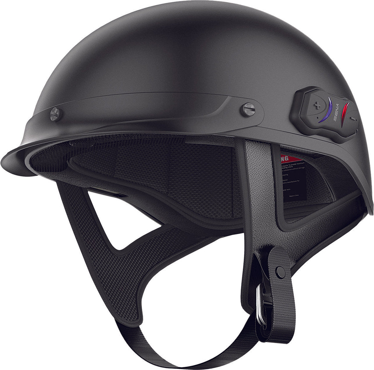SENA Cavalry Lite Bluetooth Half Helmet Matte Black Sm CAVLITE-MB-00S-1