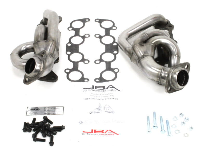 JBA 11-14 Ford F-150 5.0L Coyote 1-5/8in Primary Raw 409SS Cat4Ward Header 1688S