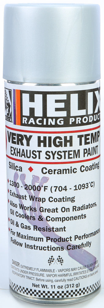 HELIX Very High Temp Exhaust System Paint Flat Aluminum 11oz 165-1170