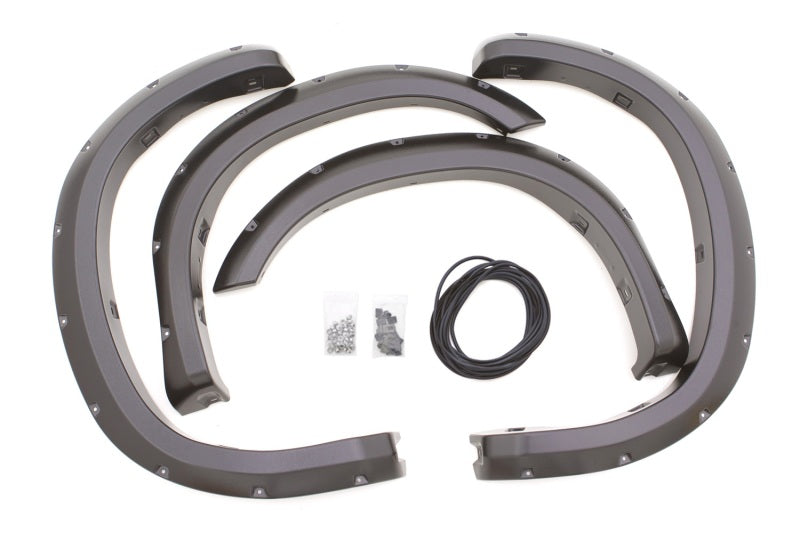 Lund 07-13 Toyota Tundra RX-Rivet Style Textured Elite Series Fender Flares - Black (4 Pc.) RX602T