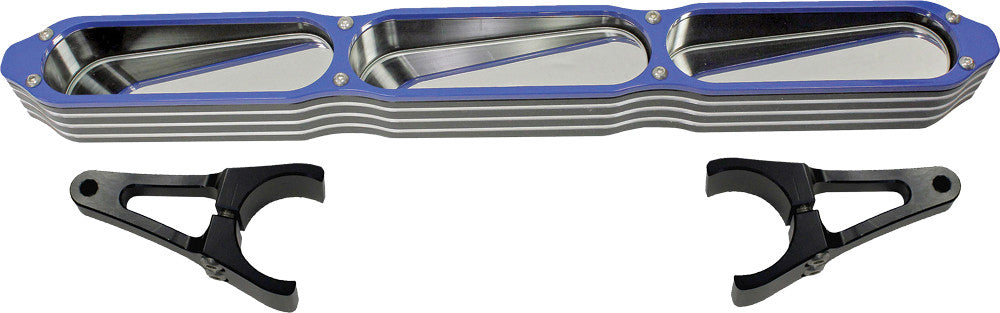 MODQUAD3-Panel Rear View Mirror W/Bezel Blue 2"CA-MIR-BEZ-BL