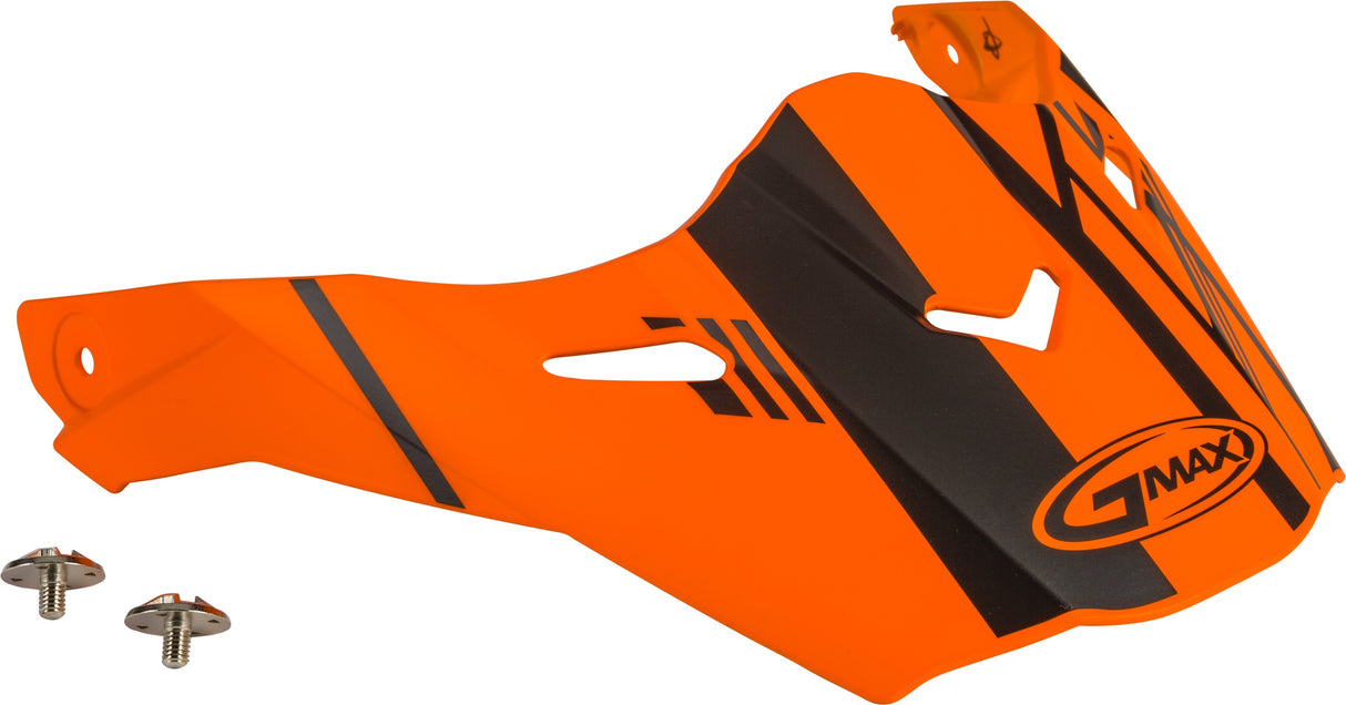 GMAX Visor W/Screws Epic Matte Neon Orange/Black At-21s G021066
