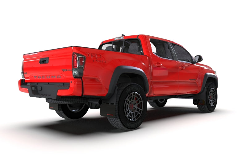 Rally Armor 16-22 Toyota Tacoma Black Mud Flap w/ Grey Logo MF94-BLK-GRY