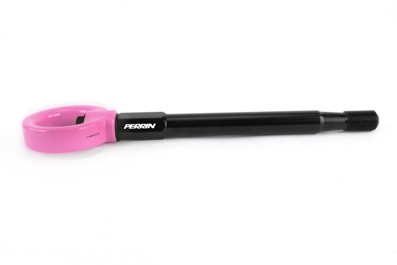 Perrin 08-14 Subaru WRX/STI Tow Hook Kit (Front) - Hyper Pink PSP-BDY-231HP