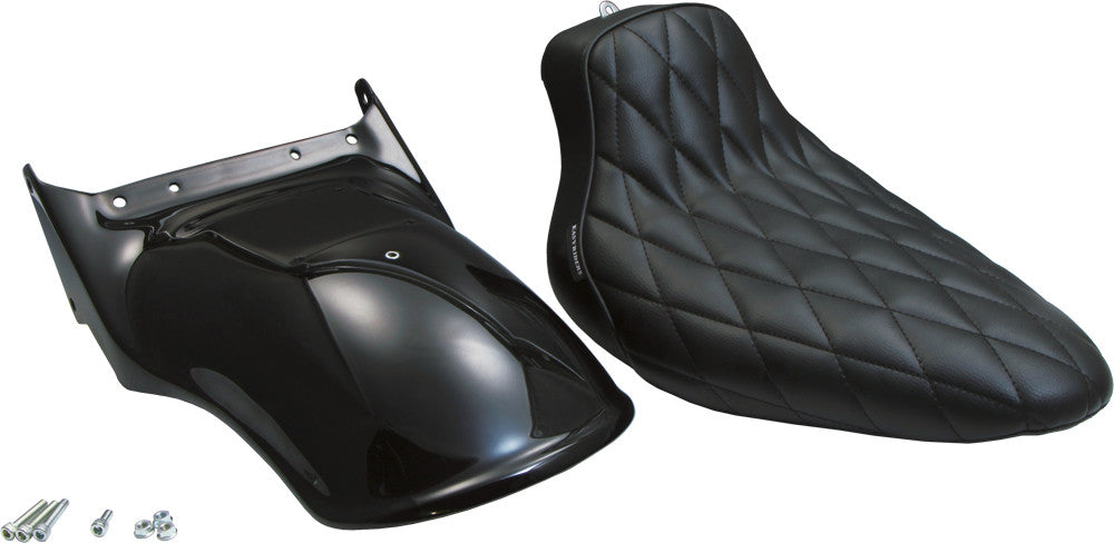 WEST-EAGLE Rear Fender & Seat Kit Diamond 08-11 Softail 200 Tire H3517