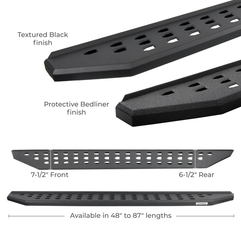 Go Rhino 2022 Toyota Tundra Crew Max 4dr RB20 Kit w/RB20 Running Board + Brkts - Tex. Blk 69443687PC