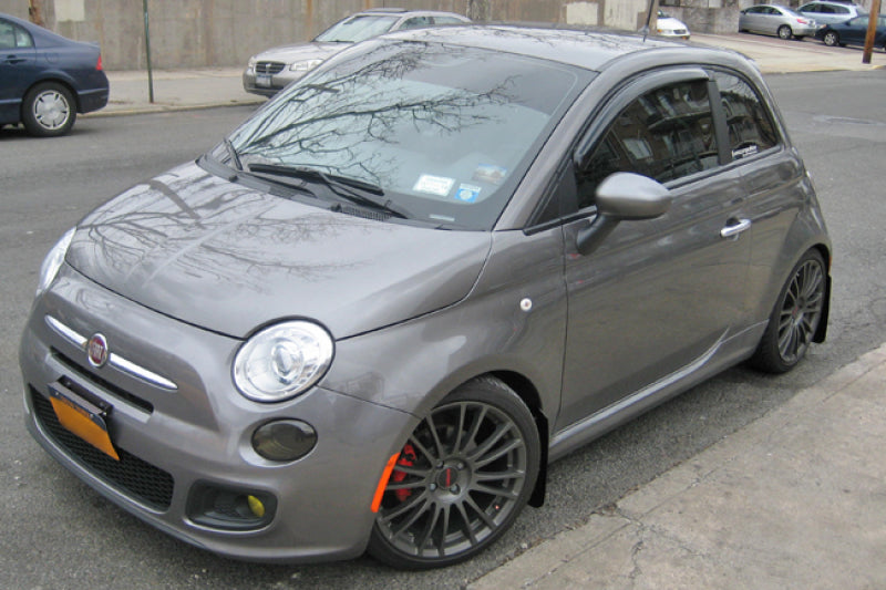 Rally Armor 12-18 Fiat 500 (Pop/Sport/Lounge/Abarth) Black UR Mud Flap w/ Red Logo MF25-UR-BLK/RD