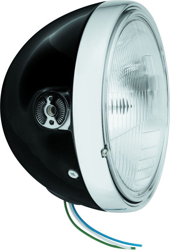 BikeMaster 7in Headlight Side Mount - Black 152455