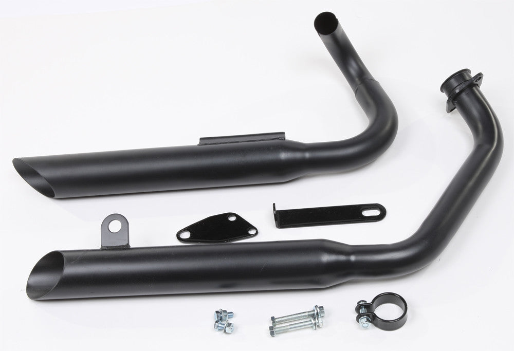MACFull Cruiser Exhaust System Stag Dual Slash Black904-0514