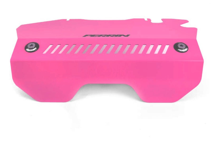 Perrin 2015+ Subaru WRX Engine Cover Kit (Intercooler Shroud + Pulley Cover) - Hyper Pink PSP-ENG-165HP