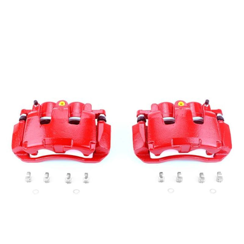 Power Stop 07-09 Chrysler Aspen Front Red Calipers w/Brackets - Pair S5054