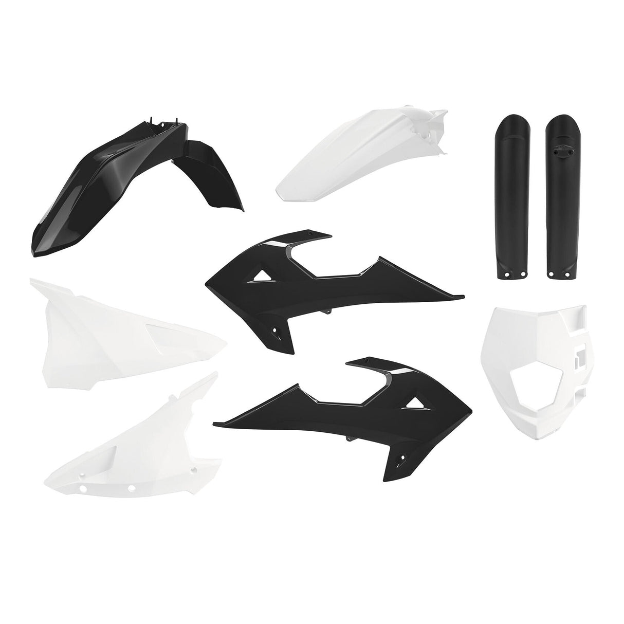 POLISPORT Enduro Full Kit Black/White Gas 91037