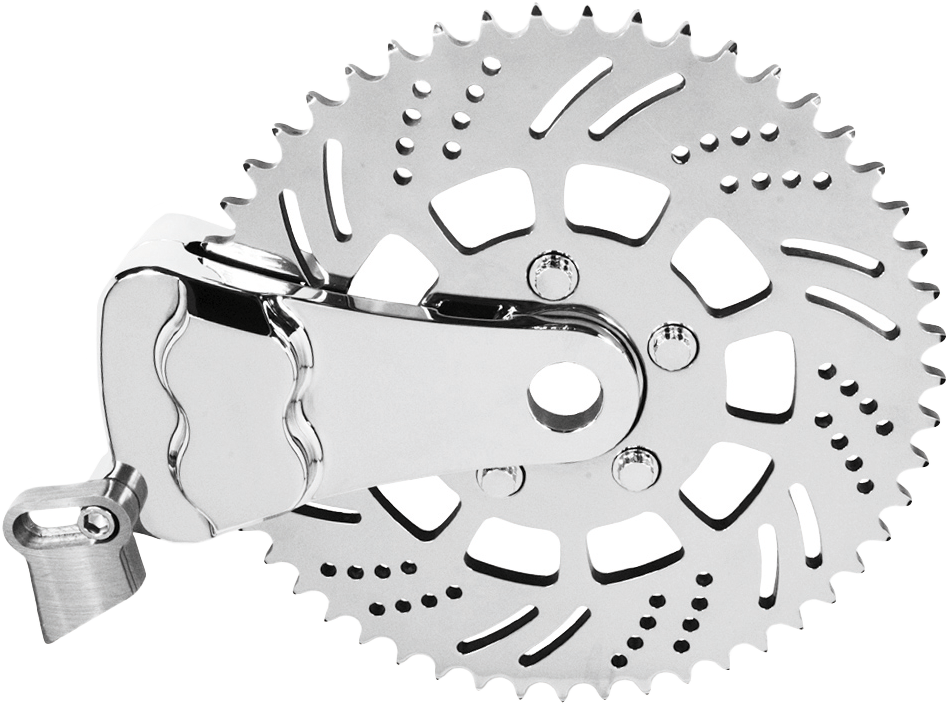 HAWG HALTERS INC Sprocket Brake Kit 51t L/H Chrome RKSBLCC351