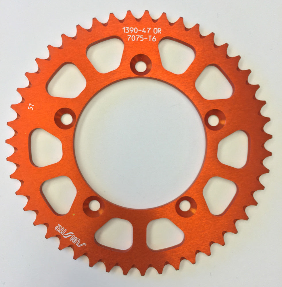 SUNSTAR Rear Sprocket Aluminum 47t-420 Org Husq/Ktm 5-139047OR