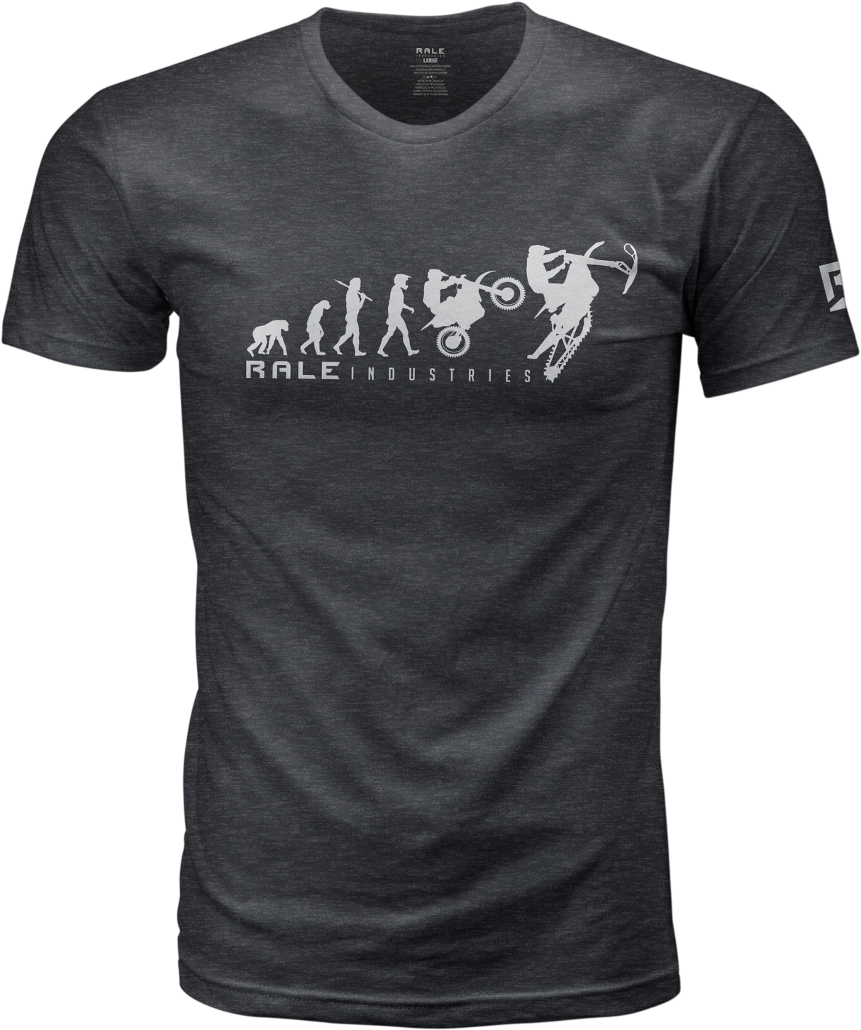 RALE INDUSTRIES Rale Revolution Tee Grey Lg 95100L