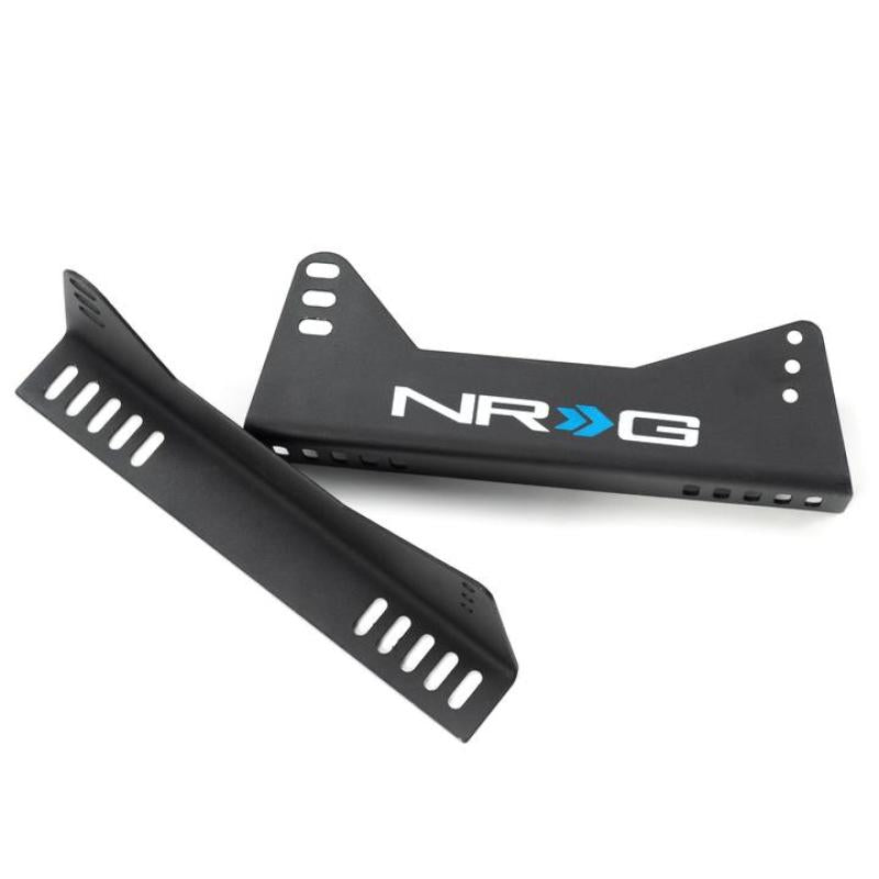 NRG Bucket Seat Side Bracket - 2pc w/ NRG Logo RSC-100MB-NRG