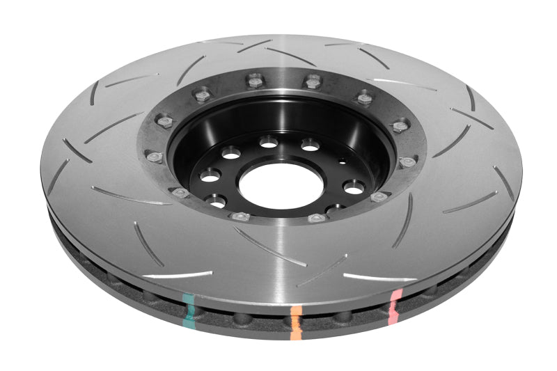 DBA 12-13 Volkswagen Golf R Front 5000 Series Slotted Rotor w/Black Hat 52808V2BLKS