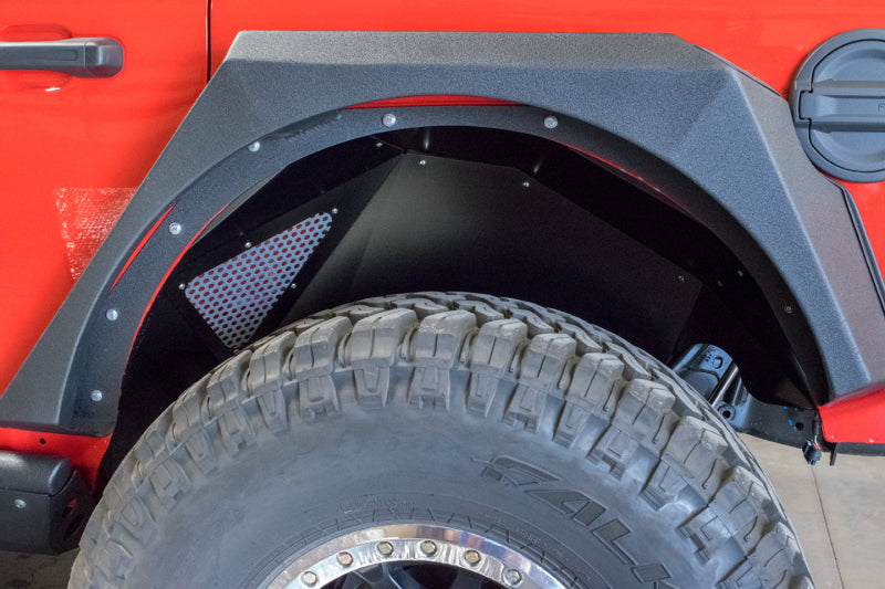 DV8 Offroad 2018+ Jeep Wrangler JL Rear Inner Fenders - Black INFEND-03RB