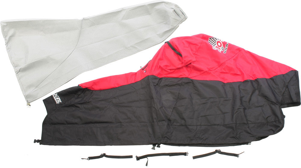 SNO-SKINZ Cover Pol Blk/Red 363-LT BLK/RED