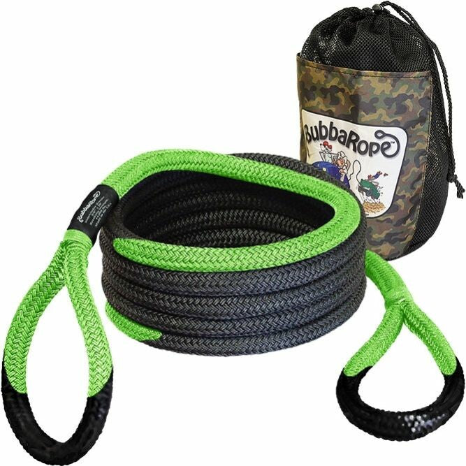 BUBBA ROPES 5/8" X20' Sidewinder Utv Recovery Rope Green Eyes 176653GR