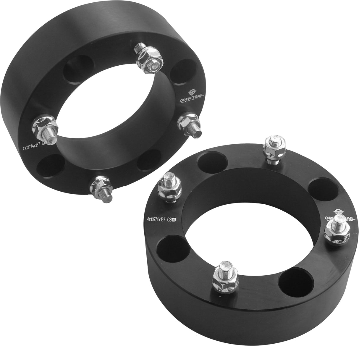 OPEN TRAILWheel Spacer 2" 4/137 Stud: 10mm X 1.25mmAC-06660BK