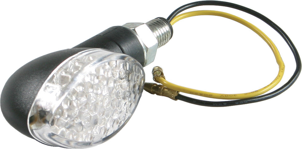 DMP Mid Oval 8 Led Marker Lights Black W/Smoke Lens 900-0092