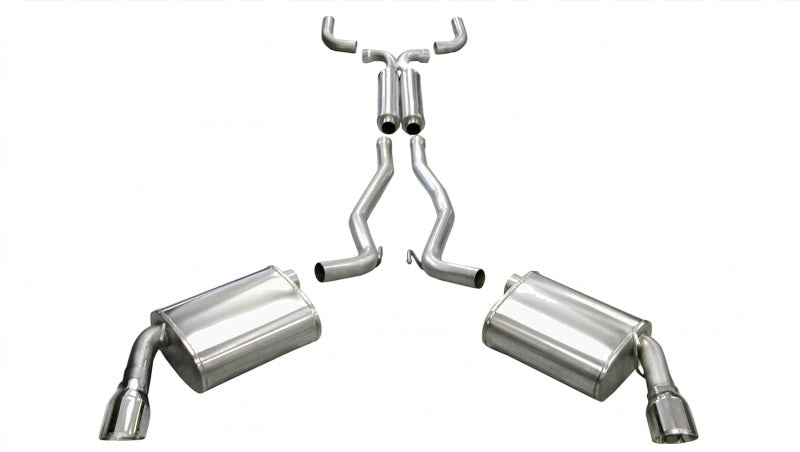 Corsa 10-14 Chevrolet Camaro Convertible RS 3.6L V6 Polished Sport Cat-Back + XO Exhaust 14953